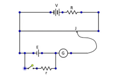 Figure 2: Circuit diagram of a potentiometer.